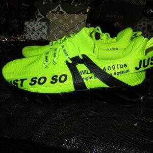 BOGO UMYOGO Mens Athletic Walking Blade Running Tennis Sneakers fluorescent 42